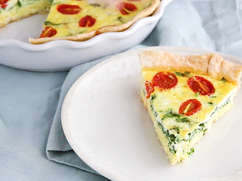 spinach ricotta quiche recipe