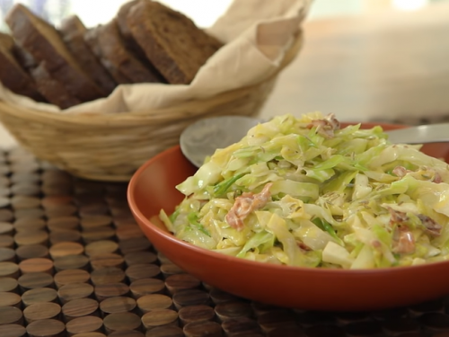 stir fry cabbage with cream recipe