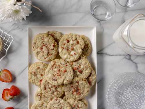 strawberry white chocolate oatmeal cookies recipe