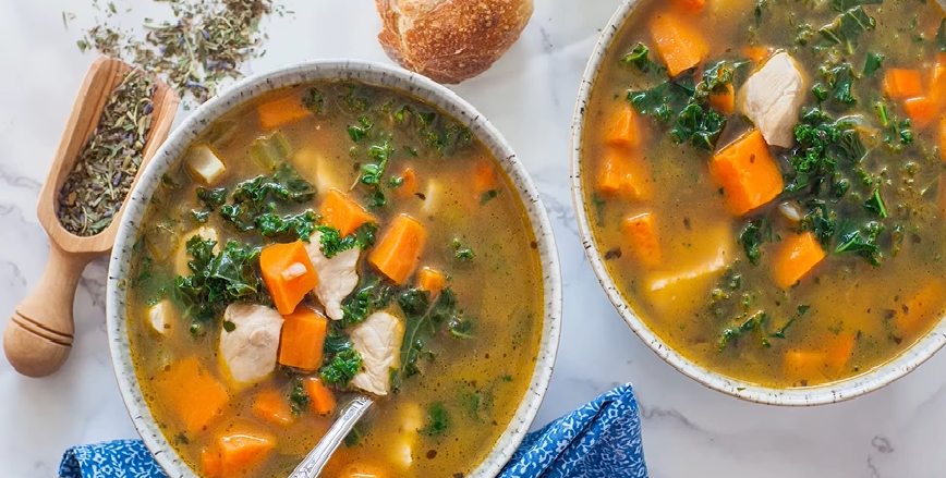 sweet potato, sausage & kale soup recipe