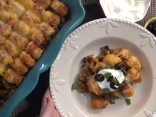 taco tater tot casserole recipe