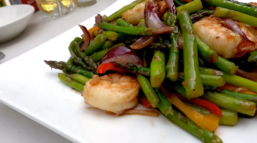 teriyaki shrimp and asparagus stir-fry recipe