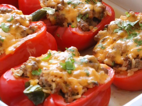 turkey stuffed peppers recipe