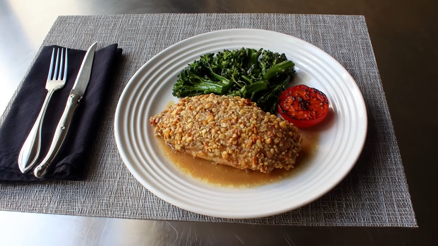 walnut crusted chicken recipe