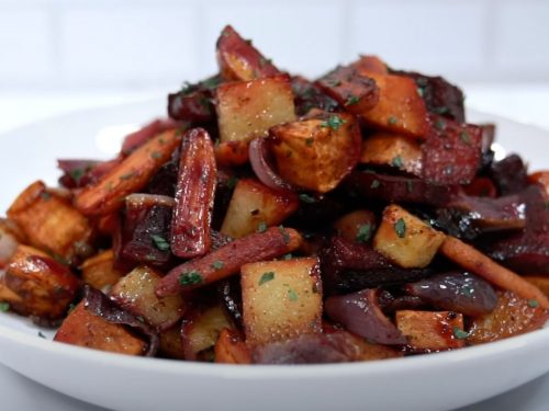 Warm Roasted Winter Vegetable Salad Recipe