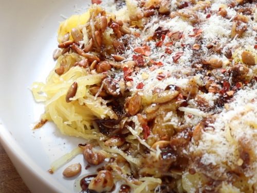 Warm Spaghetti Squash Salad Recipe