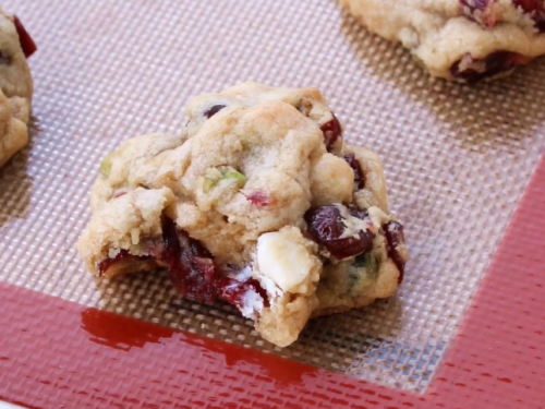 white chocolate cranberry pistachio cookies recipe