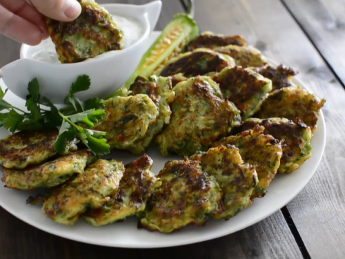 zucchini and feta fritters recipe