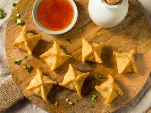 Cream Cheese Rangoon Recipe (Panda Express Copycat), crispy and creamy rangoon appetizers filled with cream cheese and scallions