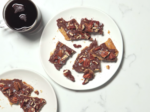 chocolate and hazelnut matzo toffee recipe