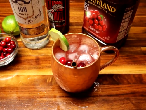 cranberry mule shots recipe