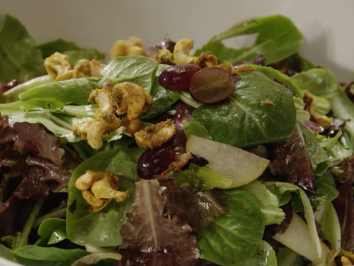 curried chicken salad with grapes and cashews recipe