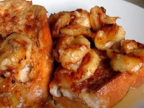 vegan french toast with caramelized bananas recipe